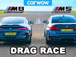 Дрэг-гонка: новая BMW M8 против M5 с тем же мотором (ВИДЕО)