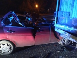 В Запорожской области женщина за рулем автомобиля врезалась в грузовик