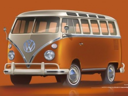 Винтажный Volkswagen Bulli превратили в электромобиль
