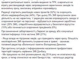 Украинские СМИ на карантине резко теряют доходы и накапливают долги - исследование НСЖУ