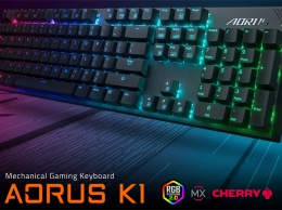 GIGABYTE представила игровую клавиатуру Aorus K1 с подсветкой RGB Fusion 2.0