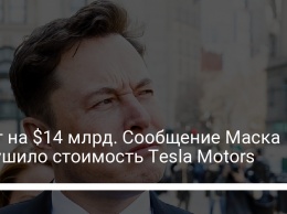 Твит на $14 млрд. Сообщение Маска обрушило стоимость Tesla Motors