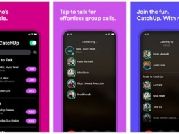 Facebook запустила CatchUp - приложение для организации групповых аудиочатов