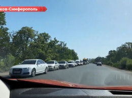На автодороге «Харьков-Симферополь» пробки