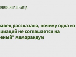 Буславец рассказала, почему одна из ассоциаций не соглашается на "зеленый" меморандум