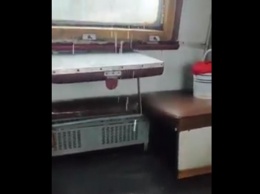 Опубликовано видео "потопа" в вагоне Укрзализныци