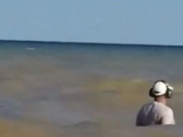 В Кирилловке искатели сокровищ исследуют морское дно (видео)