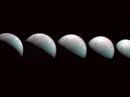 НАСА опубликовала снимки Ганимеда, спутника-луны Юпитера
