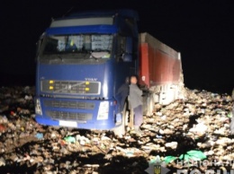 На Житомирщине задержали три грузовика со львовским мусором