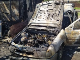 Под Харьковом сгорел Opel Vectra