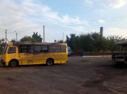 В Черкасской области неизвестные сожгли целый автопарк автобусов (фото)