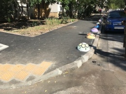В Одессе, на улице Композитора Нищинского, отремонтировали тротуар