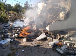 Взрыв газового баллона разрушил летнюю кухню в Николаевской области (ФОТО)