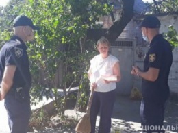 В Никопольском районе полицейские напомнили об ответственности за нарушение правил пожарной безопасности