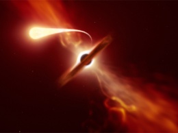 Ученые зафиксировали, как черная дыра уничтожила звезду, оставив после нее космическую лапшу