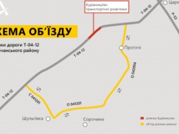 На Днепропетровщине частично перекрывают движение по трассе Т-04 Каменское-Жемчужное