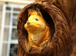 Сова, медведь, заяц и белки: из погибшего дерева в одесском дворе сделали скульптурную композицию