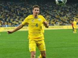 Илья Забарный принял участие в поединке сборной Украины против Германии