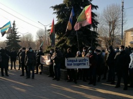 В Донецкой области шахтеры вышли на протест