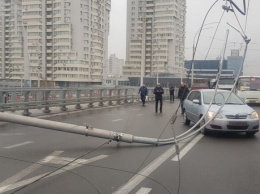 "П**дец - первое, что пришло на ум": подрядчик стройки Шулявского моста прокомментировал инцидент с фонарями
