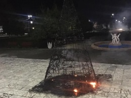 Праздник закончился: в поселке Одесской области сгорела главная елка