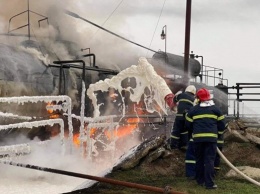 В Николаевской области загорелась нефтебаза
