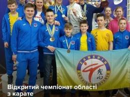 Спортсмены клуба каратэ "ZANSHIN" завоевали 43 медали на Открытом чемпионате области