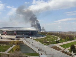 Большой пожар в Донецке: клубы дыма было видно из центра города, - ФОТО
