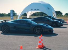 На YouTube появилось видео заезда между Rimac Nevera, Porsche Taycan Turbo S и BMW M5