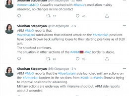 На границе Армении и Азербайджана произошла перестрелка. Погибли трое военнослужащих