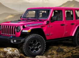 Jeep Wrangler получил розовую окраску