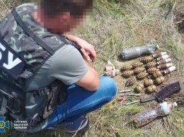 СБУ обнаружила тайник боевиков в Луганской области