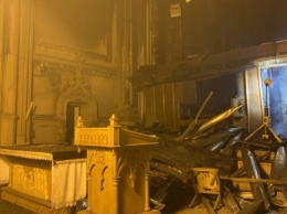 Причиной пожара в столичном костеле могло стать короткое замыкание в органе - МВД