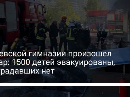 В киевской гимназии произошел пожар: 1500 детей эвакуированы, пострадавших нет
