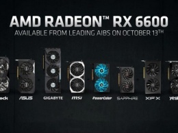 Видеокарта AMD Radeon RX 6600 в версиях от партнеров осталась без заводского разгона