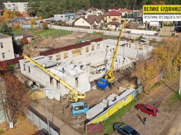 Под Харьковом строят новый корпус детского сада
