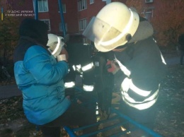 В Киевской области ребенок застрял в детской лестнице
