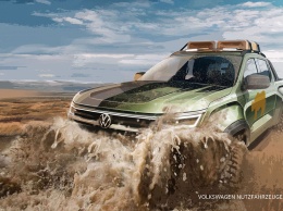 Volkswagen Amarok на платформе Ford: опубликованы новые эскизы пикапа