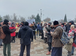 Жители Никополя присоединились к Всеукраинской акции против принудительной вакцинации