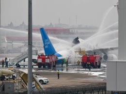 Российский грузовой самолет сгорел в аэропорту Ханчжоу