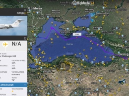 Американский самолет-разведчик мониторит побережье Крыма и Грузию