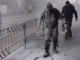 Под Одессой мужчина пытался сжечь себя: появилось шокирующее видео