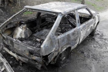 В Кировоградской области пожар уничтожил легковой автомобиль (ФОТО)