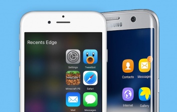 Как добавить боковую панель в стиле Galaxy S7 edge на iPhone