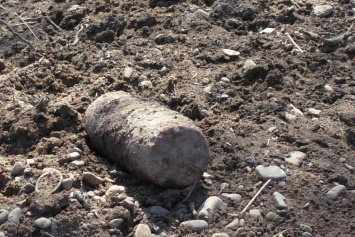 В Черновицкой обл. мужчина выкопал на огороде артснаряд времен Первой мировой