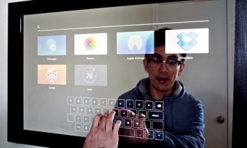 Американец продемонстрировал «умное» сенсорное зеркало с iMessage и AirDrop [видео]