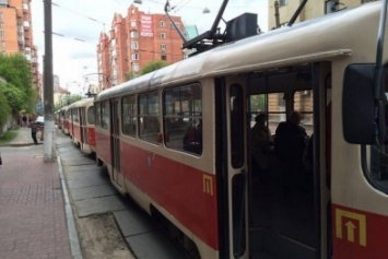 На Глыбочицкой из-за ДТП с пешеходом остановились трамваи