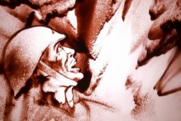 Макеевчане, а вы видели? Потрясающая песочная анимация "Я убит подо Ржевом..."