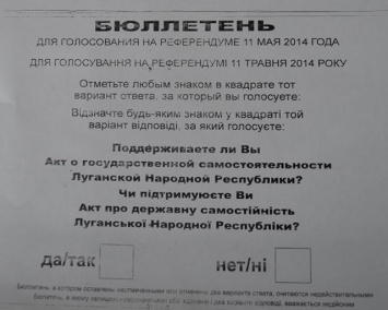 Референдум на Донбассе: беда или вина?