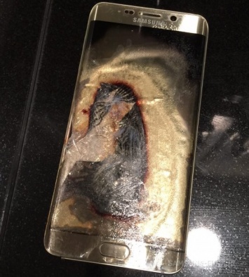 Еще один Samsung Galaxy S6 edge загорелся без причины